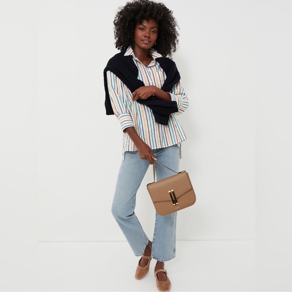 Tuckernuck Multicolor Striped Button-Up Blouse